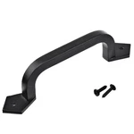 - 9" Square Door Pull Handle In Black Solid Cast Iron. Fixed Price $20.28.