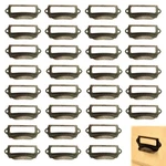 Dd-life Office Library File Drawer Tag Frame 2.7 X 1.1 0.4 Inches, Brass. Fixed Price $13.35.