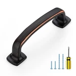 Ravinte 10PK 3IN Oil Rubbed Bronze Cabinet Handle Flat Square Curved Drawer Pull. Fixed Price $51.59.