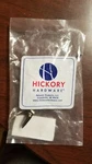 P744-W Burnished Brass 3"CC Handle Pull, White Center Hickory Tranquility. Fixed Price $5.00.