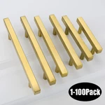 2"-10" Stainless Steel Gold Kitchen Square Cabinet Handles Drawer Pull Hardwares. Fixed Price $127.30.
