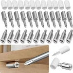 30 Pcs Shelf Support Pegs, Pins With Anti-slip Sets, Silvery White. Fixed Price $13.99.