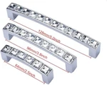 Abcgoodefg Modern Decorated Crystal Handl Pulls Glass Rhinestone Cabinet 8PACK. Fixed Price $15.99.