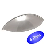 *5 Pack* Cosmas Cabinet Hardware Satin Nickel Cup Pull #9236SN. Fixed Price $15.84.