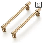 Ravinte 20 Pack 5 Hole Center Solid Kitchen Cabinet Handles Champagne Bronze. Fixed Price $39.59.