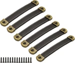 Leather Drawer Pulls With Iron Sheet Enhanced Bearing Capacity 6PCS Cabinet. Fixed Price $23.32.