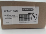 Amerock Set Of 4 Highland Ridge 1-3/16 Inch Mushroom Cabinet Knob Satin Nickel. Fixed Price $39.00.