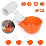 5X Automatic Poultry Drinking Cups Chicken Feeder Waterer For Hen Duck. Fixed Price $8.95.