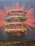 Antique Cabinet Drawer Handles Stylish Pamar Italy Set Of 4. Fixed Price $30.00.