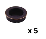 *lot Of 5* Richelieu 2-3/8 In. (60 Mm) Oil-rubbed Bronze Cabinet Recessed Pull. Fixed Price $37.99.