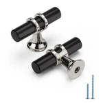 Rergy 12-PACK Cabinet Knobs & Pulls, Black/brushed Nickel Zinc Alloy, 2-INCH. Fixed Price $45.12.