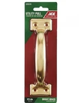(lot Of 10)- Bright Brass Finish 6 1/2" Utility Door Drawer Handle Pull. Fixed Price $14.99.