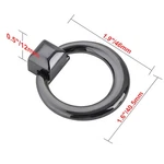 Utopia Alley Anello Cabinet Ring Pull Gun Metal Drawer Knobs 1.6". Fixed Price $58.16.