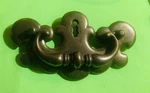 Antique Hardware Drawer Pull Brass 2 3/4 Centers Chippendale Colonial Phyfe. Fixed Price $79.95.