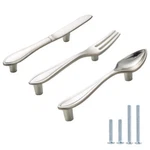Achnau 3-PACK Cabinet Pulls Spoon Knife Fork Shape Door Handles Hole Center 3.... Fixed Price $21.71.