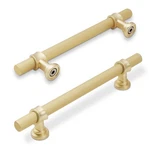 Komotia 10 Pack Inch Cabinet Pulls 5'' Hole CENTER(128MM), Brushed Gold. Fixed Price $62.16.