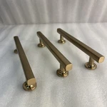 Lot Of 3 Emtek 86676US4, Cabinet Pull Handle 5"CENTERS Urban Modern, Satin Brass. Fixed Price $35.00.