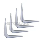 X White Enamel Shelf Brackets Angled Metal Shelving Support Arms - 3" 4". Fixed Price $5.99.