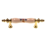 Amerock Royal Polished Brass Floral Almond 3" Ctc Cabinet Handle BP76243-FAL3. Fixed Price $9.12.