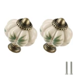 Ivory Pumpkin Knobs 12 Pack Ceramic Cabinet Vintage Drawer Pulls - Anti.... Fixed Price $23.84.