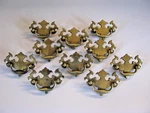 Ten Vintage Kbc Brass Chippendale Batwing Drawer Pulls No. 8650 W/ Screws Usa R4. Fixed Price $44.99.