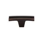 Flared 2 5/8" Length Geometric Cabinet Knob Tuscan Bronze - Hardware. Fixed Price $10.94.