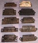 Great Lot 10 Various Designs Antique Cast Iron Cabinet Pulls. Fixed Price $99.99.