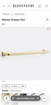 Rejuvenation 10 Mission Drawer Pull - Aged Brass (open Box). Fixed Price $24.99.