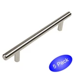 *5 Pack* Cosmas Cabinet Hardware Satin Nickel Euro Style Bar Pull #305-128SN. Fixed Price $13.97.
