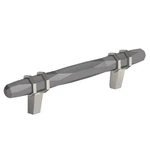 Amerock London 3-3/4" Cabinet Pull, Black Chrome/satin Nickel. Fixed Price $26.70.
