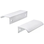 Lc Lictop 3.15 Inch White Curved Edge Finger Pulls 30PCS 2.52 Hole Spacing. Fixed Price $40.64.