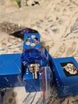 Six Small 1/2"WIDE Dark Blue Solid Crystal Glass Drawer Pulls Four (4) HO35D. Fixed Price $15.00.
