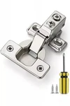 Ravinte 20 Pack 10 Pairs 1/2 Inch Overlay Brushed Nickel Short Arm Cabinets. Fixed Price $15.59.