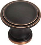 (5 Pack) 1-3/4 Inch Oversized Ridge Knob Bronze With Copper Highlights. Fixed Price $44.78.