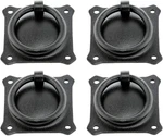 Cabinet Pulls 2 5/8 In. Black Wrought Iron Ring Drawer With Mounting Hardw. Fixed Price $63.23.
