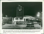 1958 Liberty Plaza Night View Ny International Airport Transportation Photo 8X10. Fixed Price $24.99.