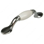 (10-PK) Richelieu BP380214030 Classic Metal & Ceramic Handle Pull In Chrome. Fixed Price $34.99.