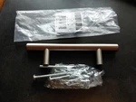 Lot Of 5 3" Center Brushed Nickel Kitchen Cabinet Drawer Bar Handle Pull 1/4"". Fixed Price $13.95.