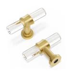 Peaha Acrylic Drawer Knobs Kitchen Cabinet Handles Gold Dresser Pull B.... Fixed Price $30.64.