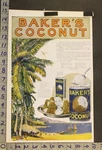 1920 Bakers Coconut Franklin Phillipines Nautical Food Kitchen Decor Art Ad XK67. Fixed Price $28.95.