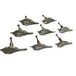 Michael Aram Cabinet Knob / Pulls Set Of 8 Silver Leaf Botanical. Fixed Price $49.00.