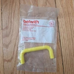 Vintage Belwith Yellow Plastic Door Cabinet Drawer Pull 3". Fixed Price $5.94.
