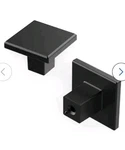 Belwith Black Square Cabinet Knobs Drawer Hardware Pulls Kitchen Dresser Bath 10. Fixed Price $14.95.