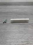 Sietto P-1400-SN 3-1/2" Bar Cabinet Pull With White Glass *blemish*. Fixed Price $10.00.