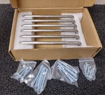 Goo-ki 5 Inch Polished Nickel Cabinet Pulls, Sand SILVER(6 PACK)-001GY-128. Fixed Price $24.47.