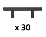 *3 10-PACKS* Gliderite 2-1/2 In. C/c Matte Black Solid Handle Drawer Bar Pulls. Fixed Price $42.99.