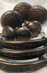 Amerock Nature's Splendor Dark Bronze 3" Leaf Cabinet Handle Pull Knobs. Fixed Price $17.95.