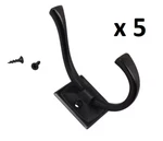 *5* Gliderite 4-1/4 In. Oil Rubbed Bronze Decorative Flared 2-PRONG Coat Hooks. Fixed Price $21.99.