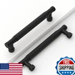 Coinkoly 10 Pack 5''(128MM) Black Knurled Cabinet Handles Kitchen Matte Pu. Fixed Price $59.52.