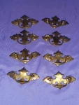 New Old Stock Vintage Keller Brass Handle Drawer Pulls 4.25" X 2.25" K10959 Kbc. Fixed Price $25.99.